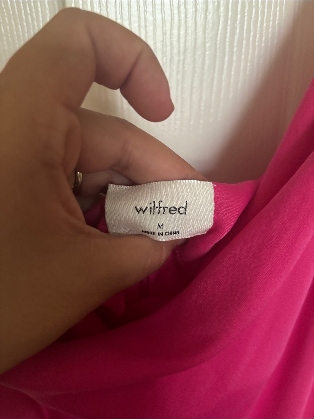 Aritzia Fuchsia Slip Midi Dress with Cowl Neck - Picture 7 of 7